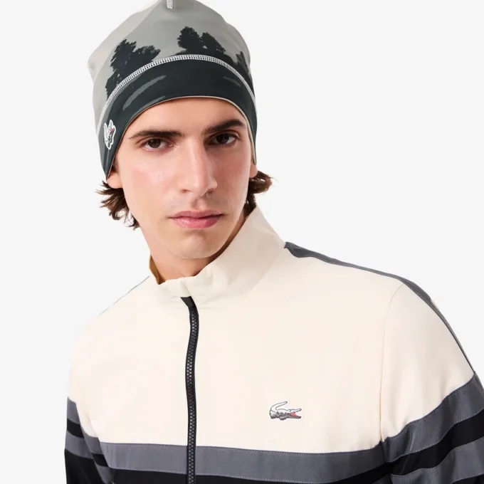 Berretto da uomo in pile Sport con stampa Landscape Berretto da uomo in pile Sport con stampa Landscape