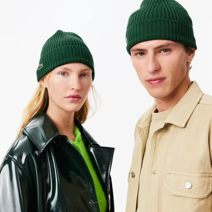Berretto unisex in maglia a coste di lana spazzolata Berretto unisex in maglia a coste di lana spazzolata