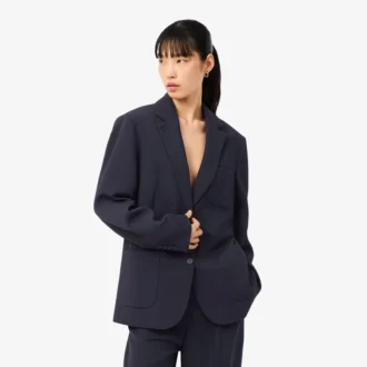Blazer in piqué fluido