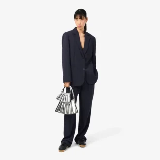 Blazer in piqué fluido