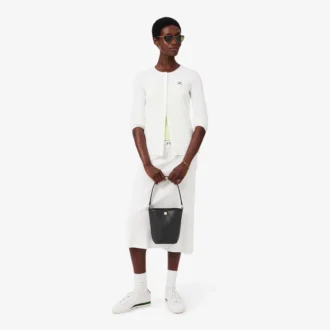 Borsa a secchiello in pelle Tennis Bliss, taglia S