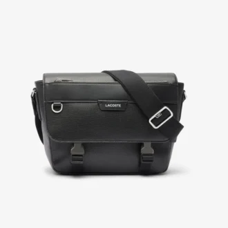 Borsa a tracolla in pelle con chiusura a patta Ossian