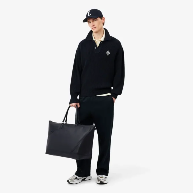 Borsa da weekend in pelle martellata Lacoste Club Borsa da weekend in pelle martellata Lacoste Club