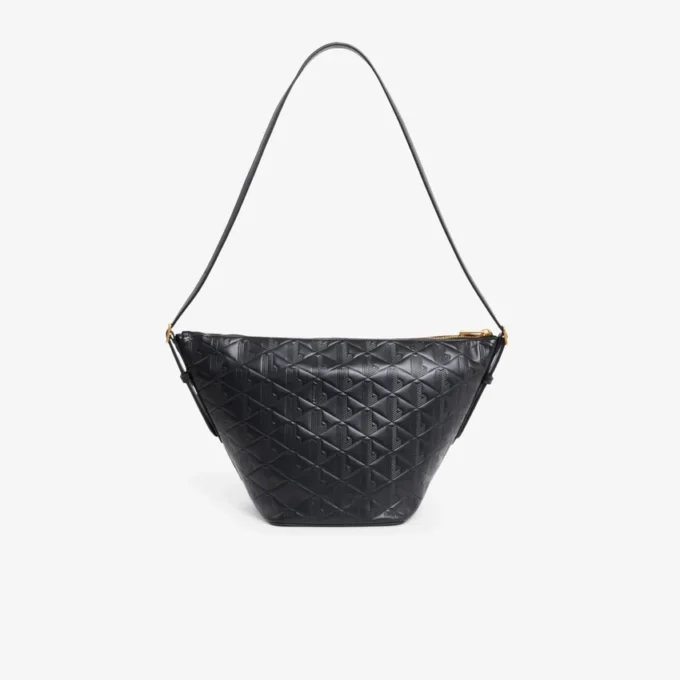 Borsa Hobo in pelle goffrata Maheki
