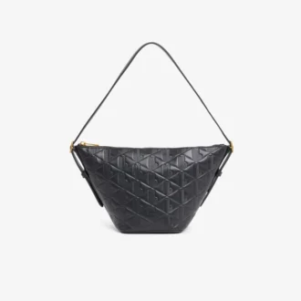 Borsa Hobo piccola in pelle goffrata Maheki