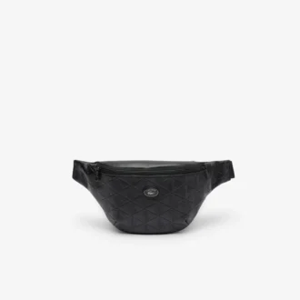 Borsa in pelle con monogramma goffrato