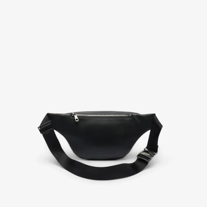 Borsa in pelle con monogramma goffrato Borsa in pelle con monogramma goffrato