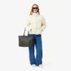 Borsa Tote e pochette Zely con motivo a grana Borsa Tote e pochette Zely con motivo a grana