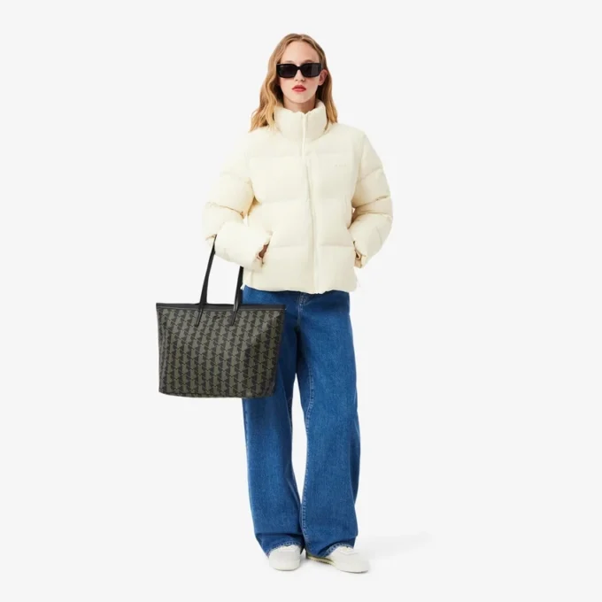 Borsa Tote e pochette Zely con motivo a grana Borsa Tote e pochette Zely con motivo a grana