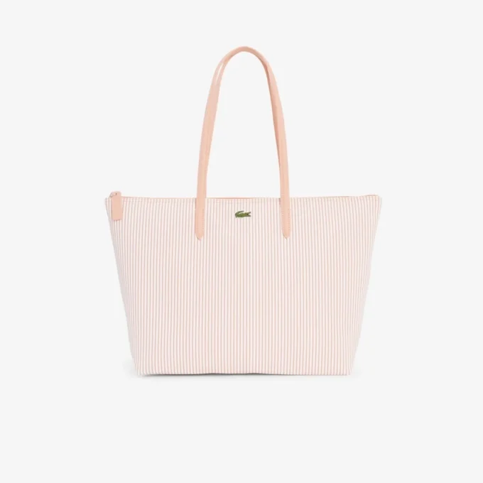 Borsa tote grande a righe L.12.12 Concept Borsa tote grande a righe L.12.12 Concept