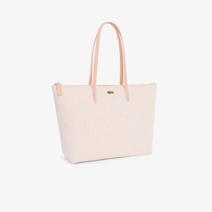 Borsa tote grande a righe L.12.12 Concept Borsa tote grande a righe L.12.12 Concept