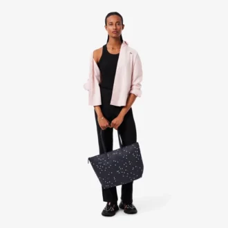 Borsa tote grande con coccodrillo