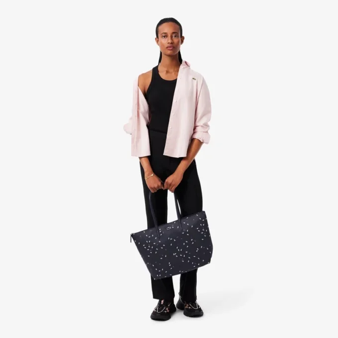 Borsa tote grande con coccodrillo Borsa tote grande con coccodrillo