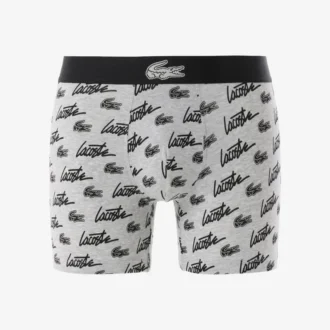 Boxer da uomo in cotone elasticizzato con stampa all-over