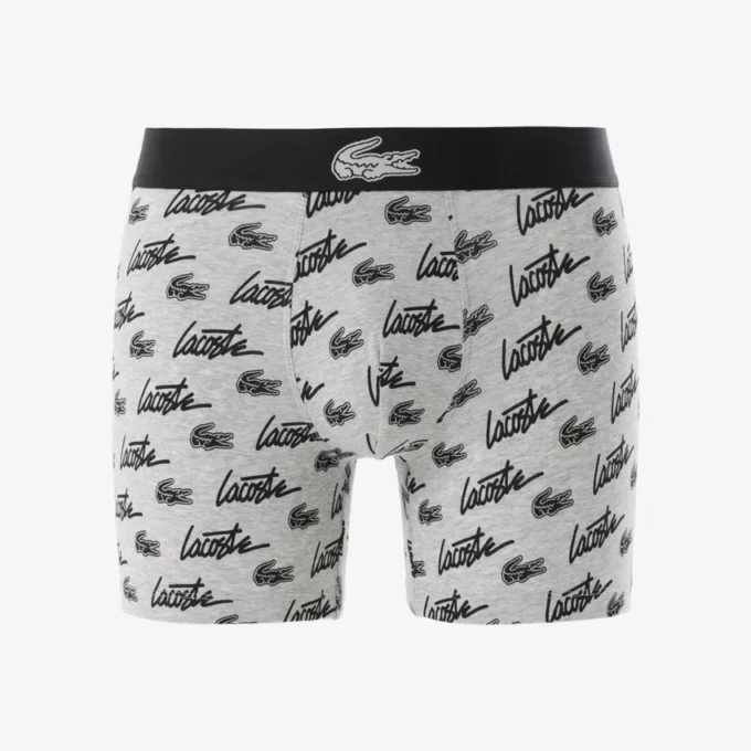 Boxer da uomo in cotone elasticizzato con stampa all-over Boxer da uomo in cotone elasticizzato con stampa all-over