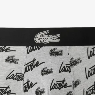 Boxer da uomo in cotone elasticizzato con stampa all-over