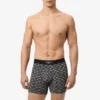 Boxer da uomo in cotone elasticizzato stampato Boxer da uomo in cotone elasticizzato stampato
