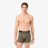 Boxer da uomo in cotone elasticizzato stampato Boxer da uomo in cotone elasticizzato stampato