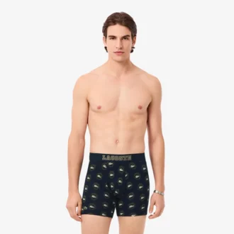 Boxer da uomo in cotone elasticizzato stampato