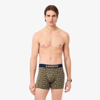 Boxer da uomo in cotone elasticizzato stampato