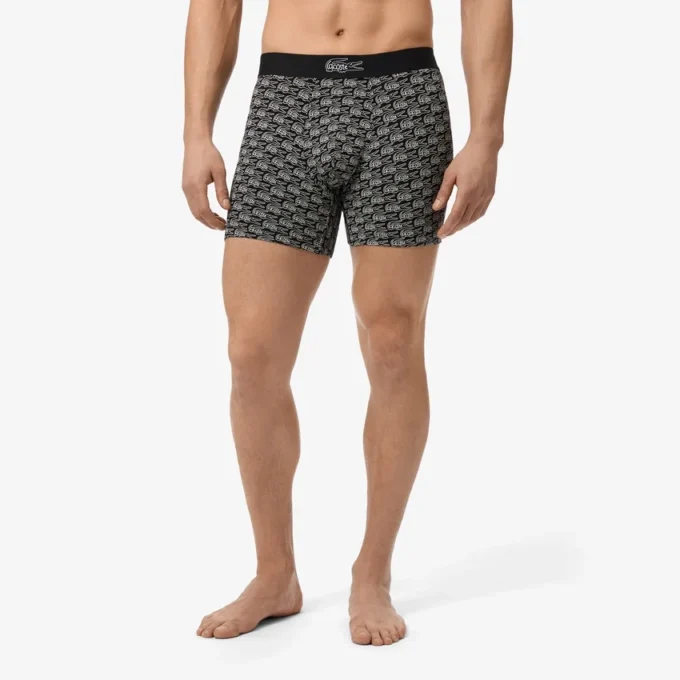 Boxer da uomo in cotone elasticizzato stampato Boxer da uomo in cotone elasticizzato stampato