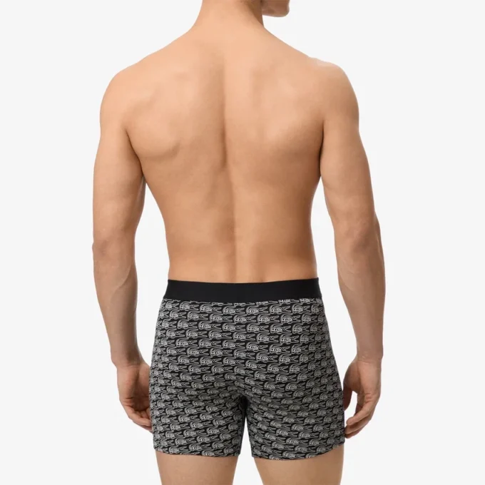 Boxer da uomo in cotone elasticizzato stampato Boxer da uomo in cotone elasticizzato stampato