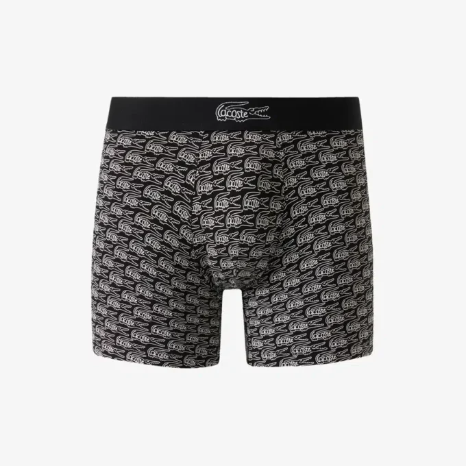 Boxer da uomo in cotone elasticizzato stampato Boxer da uomo in cotone elasticizzato stampato
