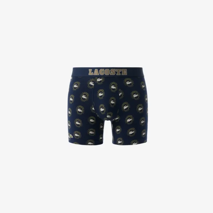Boxer da uomo in cotone elasticizzato stampato Boxer da uomo in cotone elasticizzato stampato