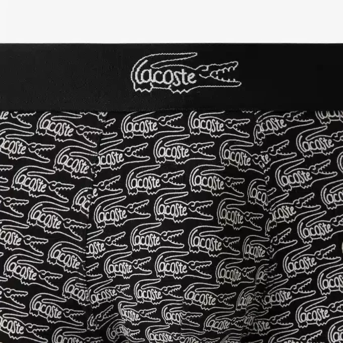 Boxer da uomo in cotone elasticizzato stampato Boxer da uomo in cotone elasticizzato stampato