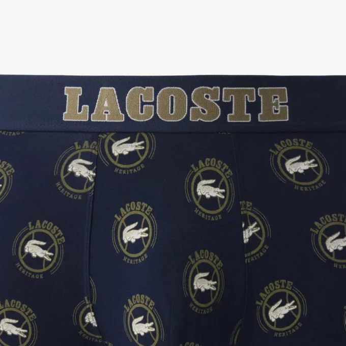 Boxer da uomo in cotone elasticizzato stampato Boxer da uomo in cotone elasticizzato stampato