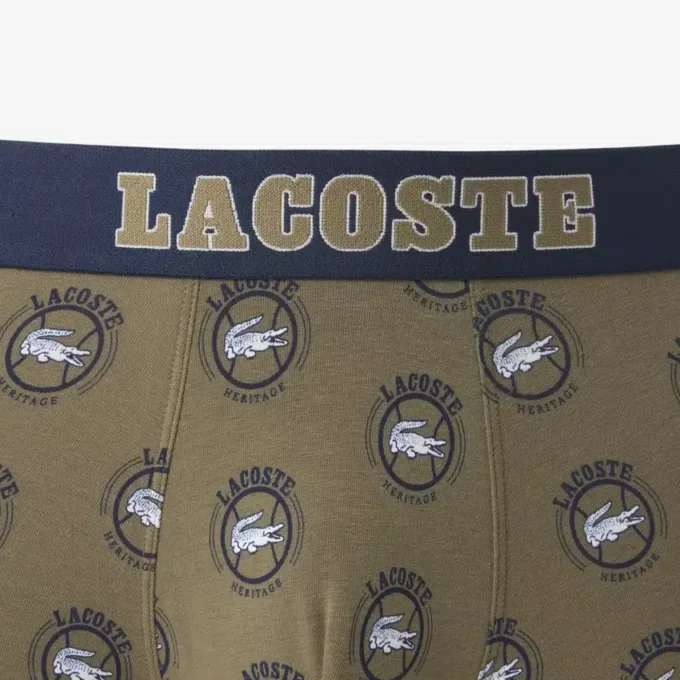 Boxer da uomo in cotone elasticizzato stampato Boxer da uomo in cotone elasticizzato stampato