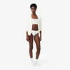 Bralette con logo in punto di rete Bralette con logo in punto di rete
