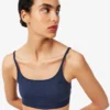 Bralette con logo in punto di rete Bralette con logo in punto di rete