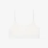 Bralette con logo in punto di rete Bralette con logo in punto di rete