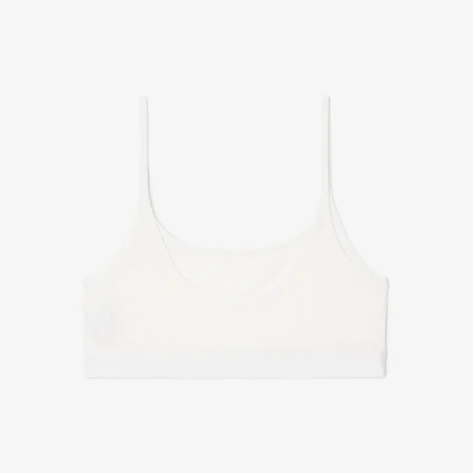 Bralette con logo in punto di rete Bralette con logo in punto di rete