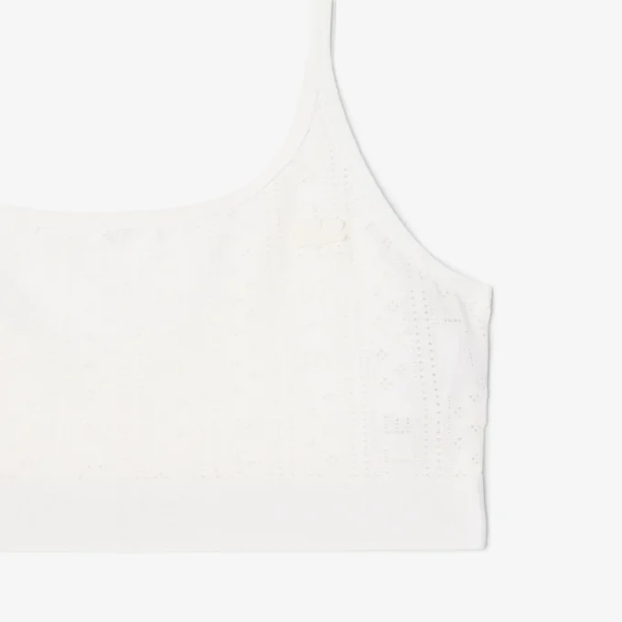Bralette con logo in punto di rete Bralette con logo in punto di rete