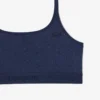 Bralette con logo in punto di rete Bralette con logo in punto di rete