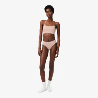 Bralette in cotone a costine