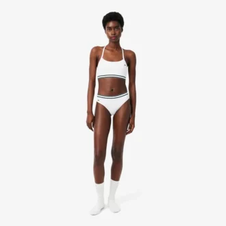 Bralette in cotone a costine