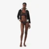 Bralette in rete con dettaglio coccodrillo Bralette in rete con dettaglio coccodrillo