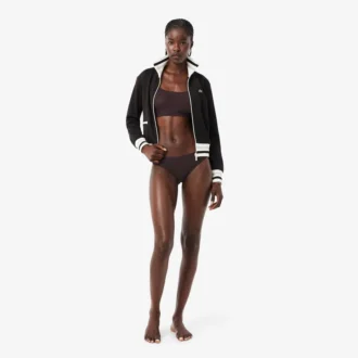 Bralette in rete con dettaglio coccodrillo