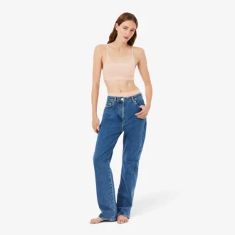 Bralette in rete con dettaglio coccodrillo