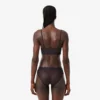 Bralette in rete con dettaglio coccodrillo Bralette in rete con dettaglio coccodrillo