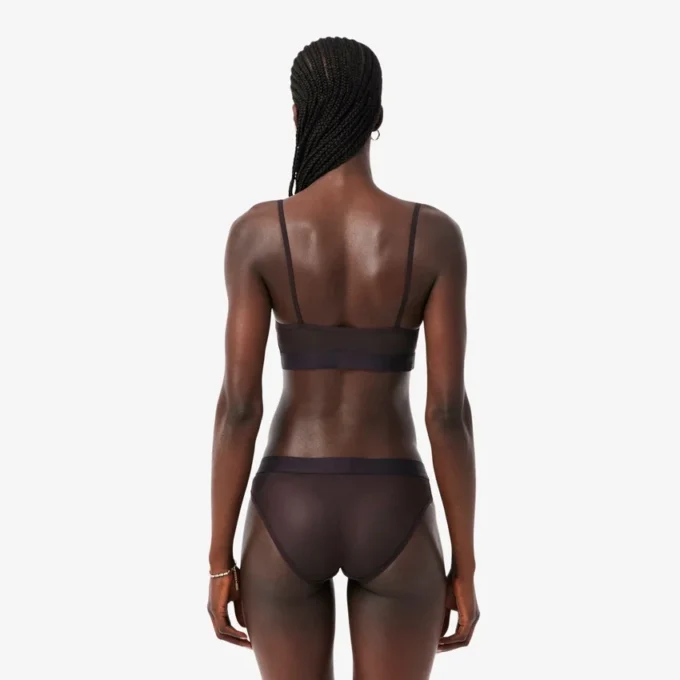 Bralette in rete con dettaglio coccodrillo Bralette in rete con dettaglio coccodrillo