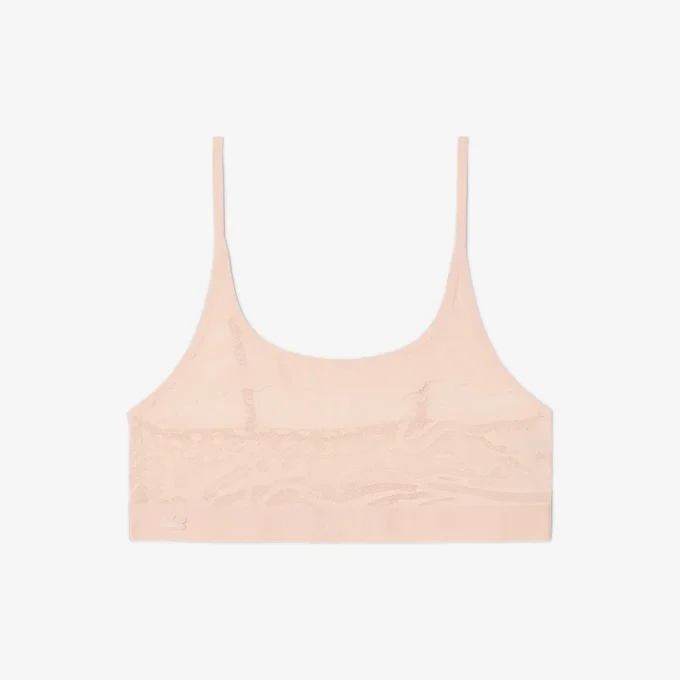 Bralette in rete con dettaglio coccodrillo Bralette in rete con dettaglio coccodrillo