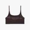 Bralette in rete con dettaglio coccodrillo Bralette in rete con dettaglio coccodrillo