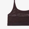 Bralette in rete con dettaglio coccodrillo Bralette in rete con dettaglio coccodrillo