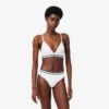 Bralette triangolare in cotone a costine Bralette triangolare in cotone a costine