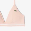 Bralette triangolare in cotone a costine Bralette triangolare in cotone a costine