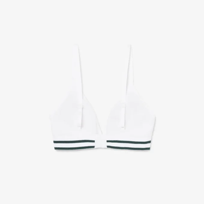 Bralette triangolare in cotone a costine Bralette triangolare in cotone a costine